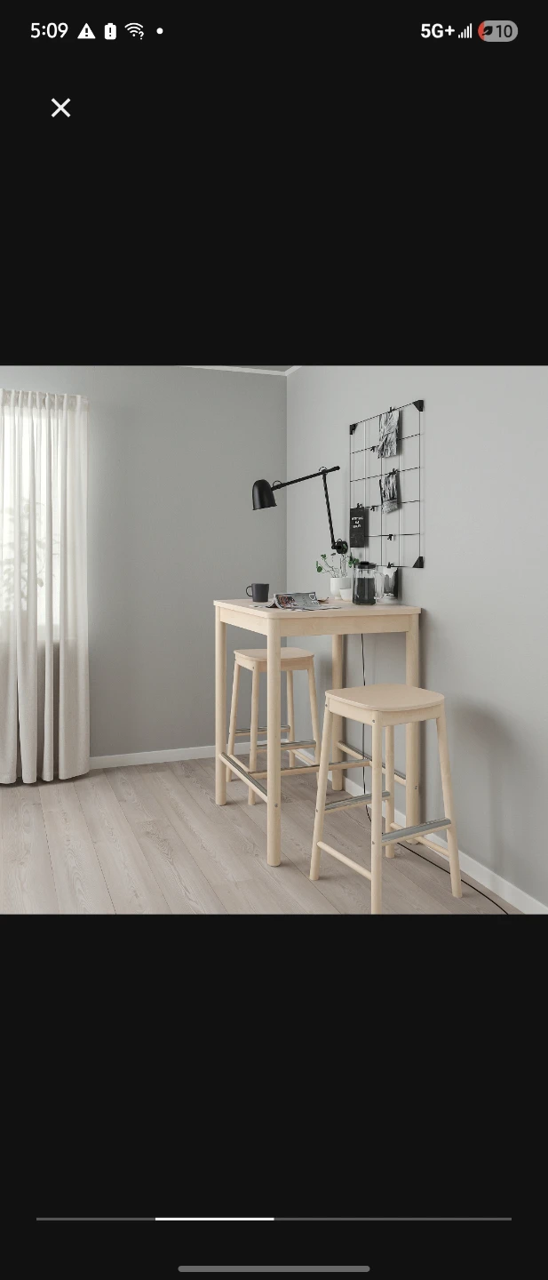 IKEA Rönninge Bar Table and 2 Stools Set - photo 4