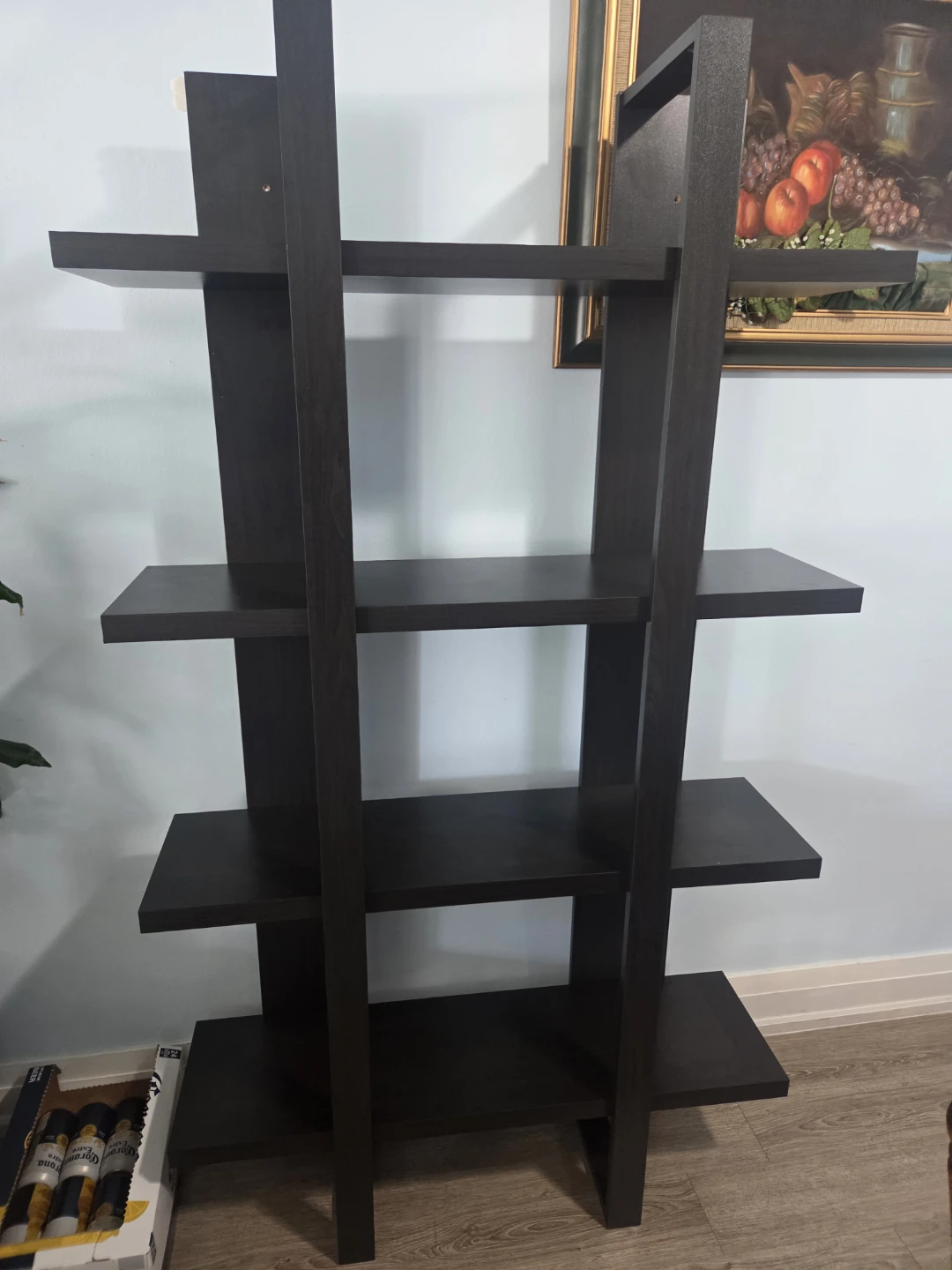 Dark Brown Ladder Bookshelf - photo 4