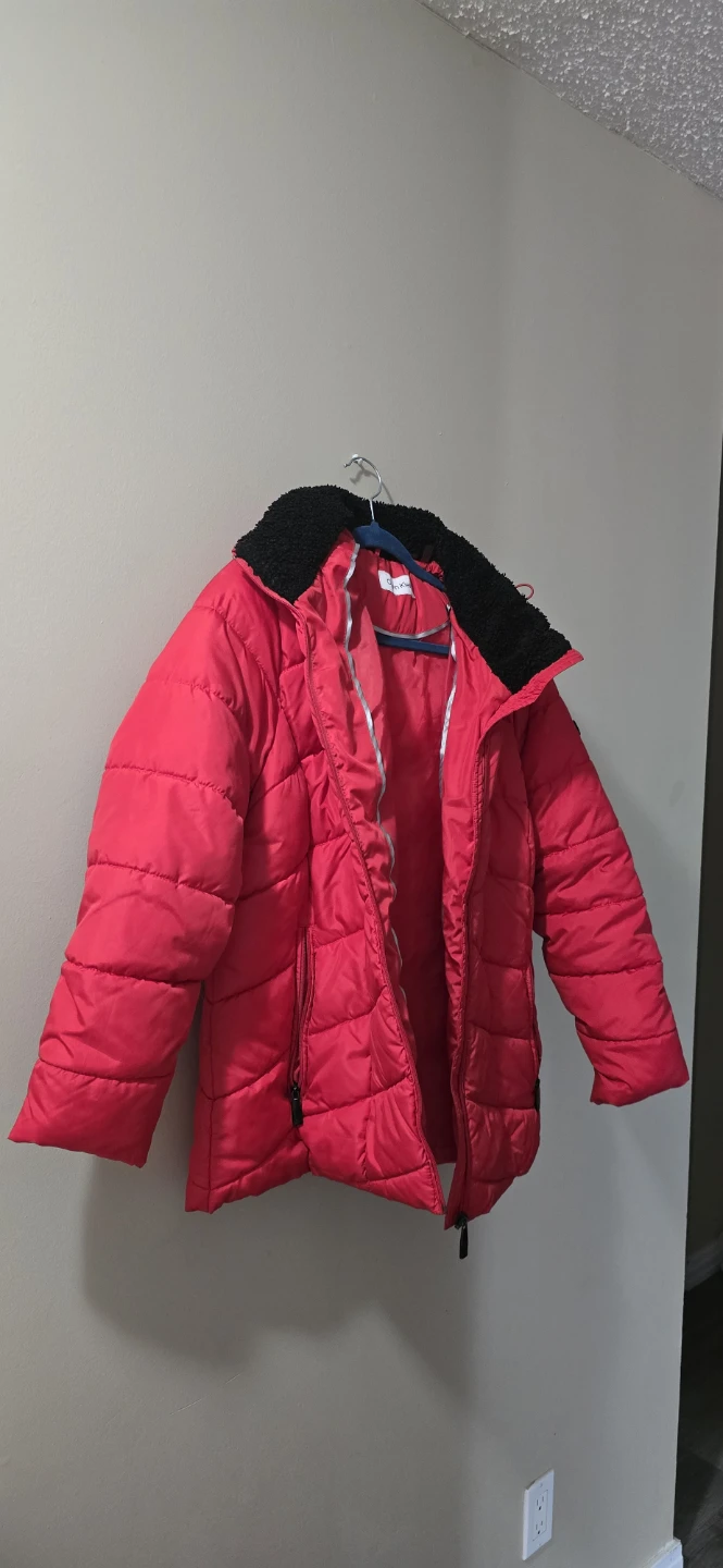 Calvin Klein Red Puffer Jacket