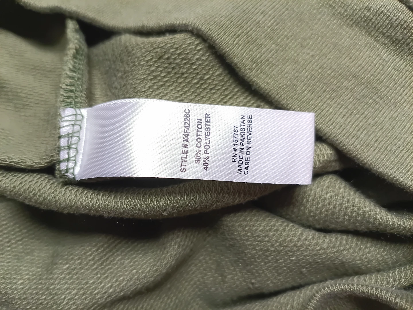 Size 1X JOLIE & JOY Olive Green Distressed Pullover Hoodie - photo 5