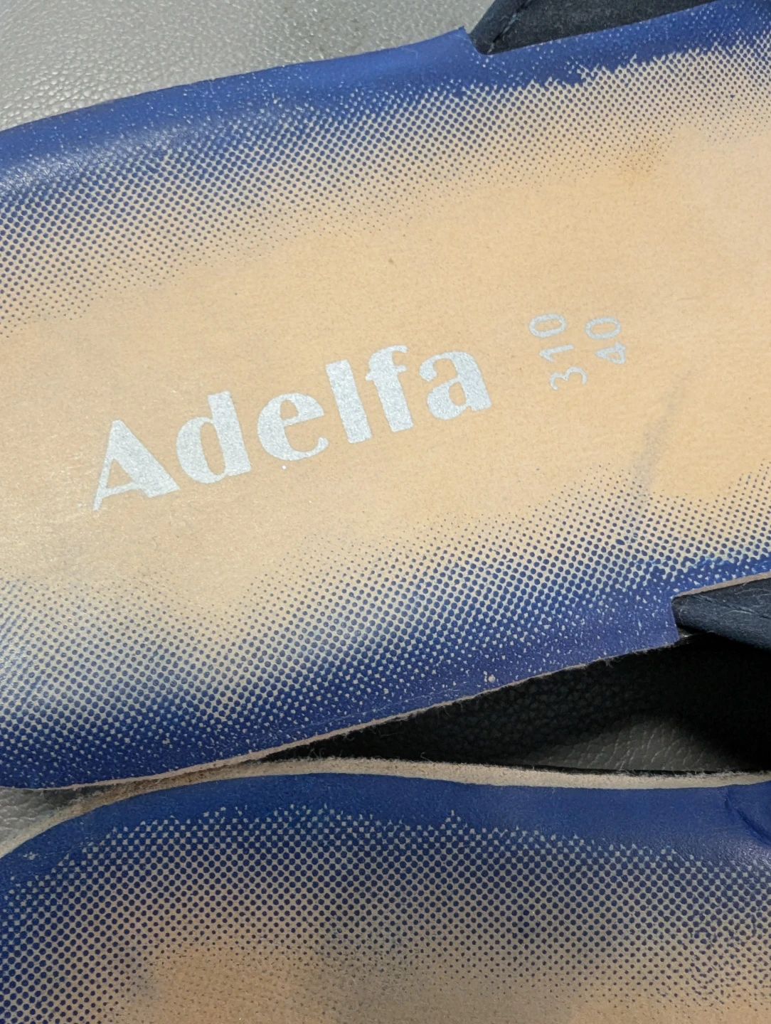 Adelfa Blue Embellished Flip Flops Size 40 - photo 3