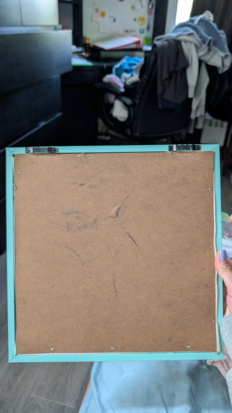 Light Teal Framed Pinboard - photo 2