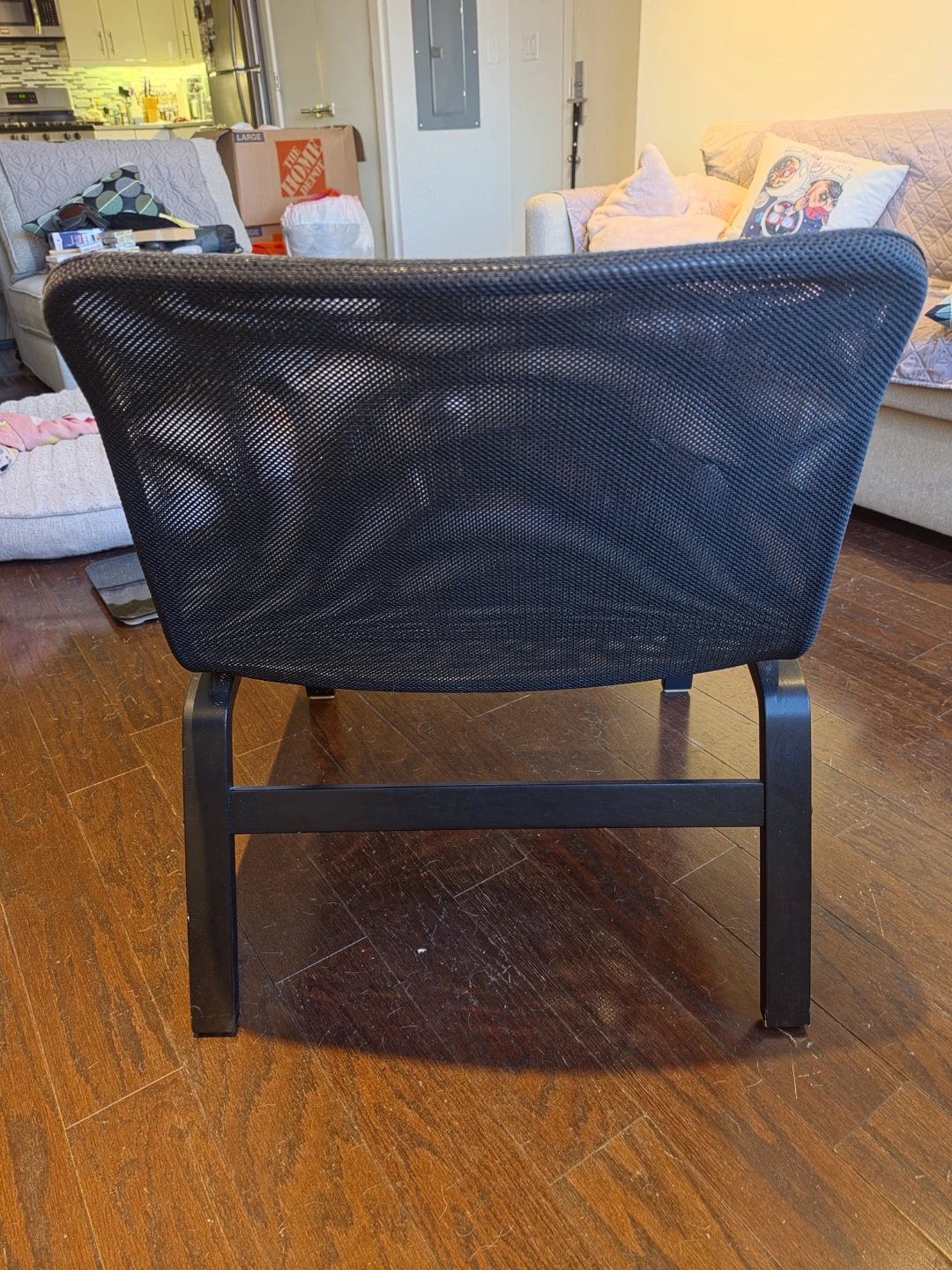 Ikea black mesh chair - $20 - photo 3