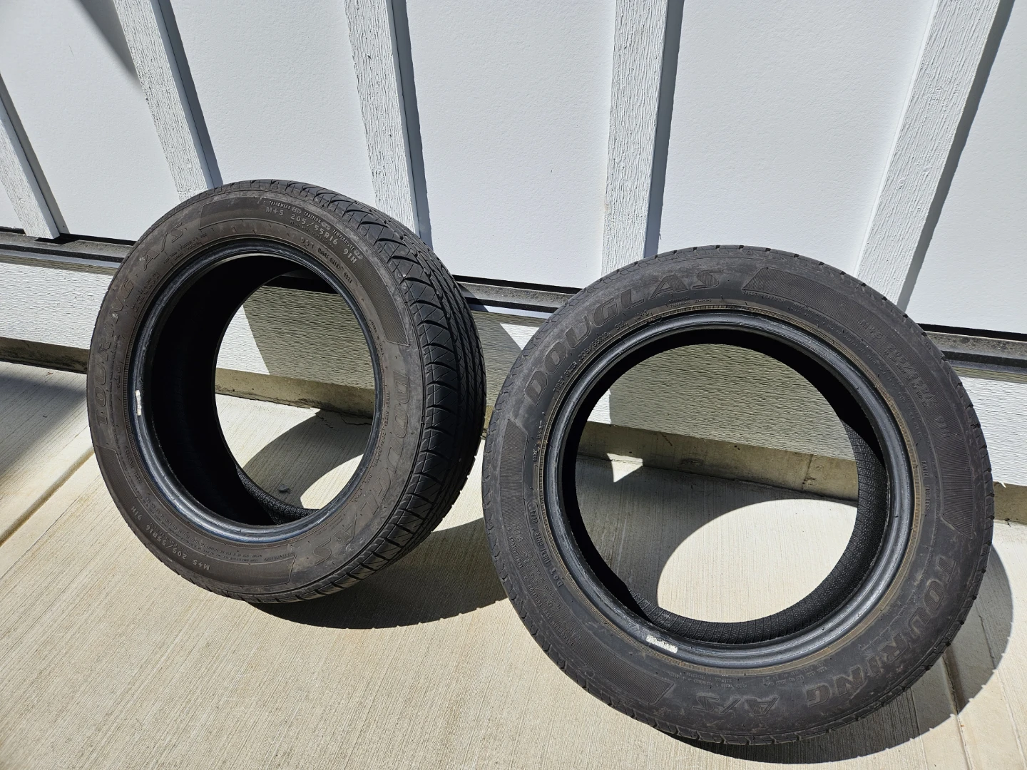 2 Douglas All Season Tires 205/55R16