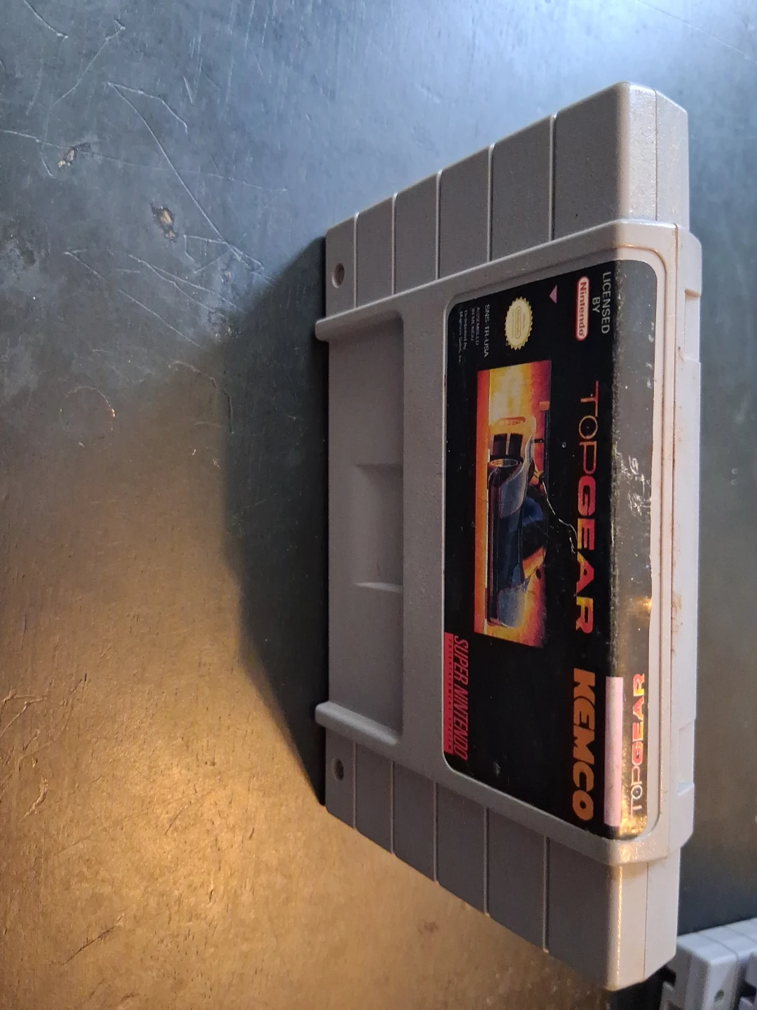 Super Nintendo Top Gear Game Cartridge - photo 3