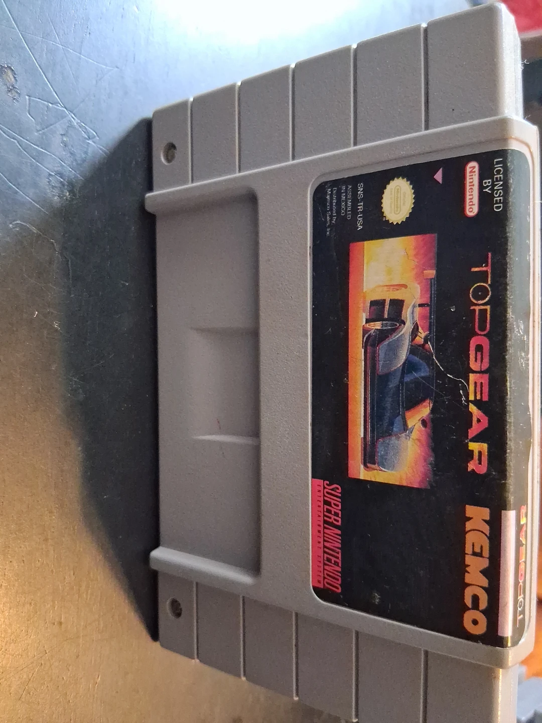 Super Nintendo Top Gear Game Cartridge - photo 5