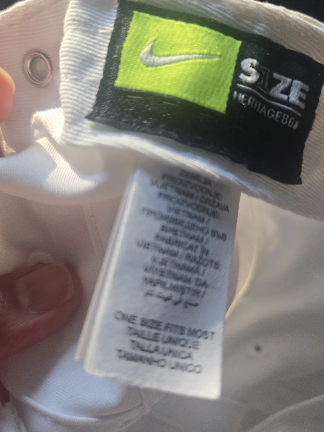 Nike White Baseball Cap - photo 2