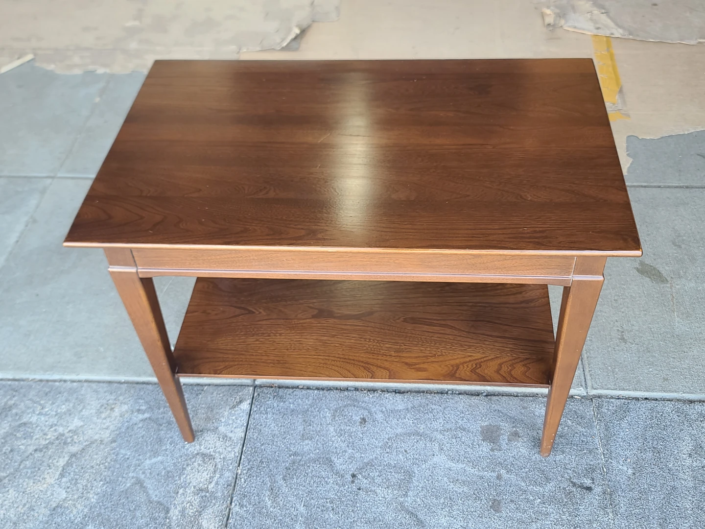 Mid-Century Modern Wood End Table - photo 2
