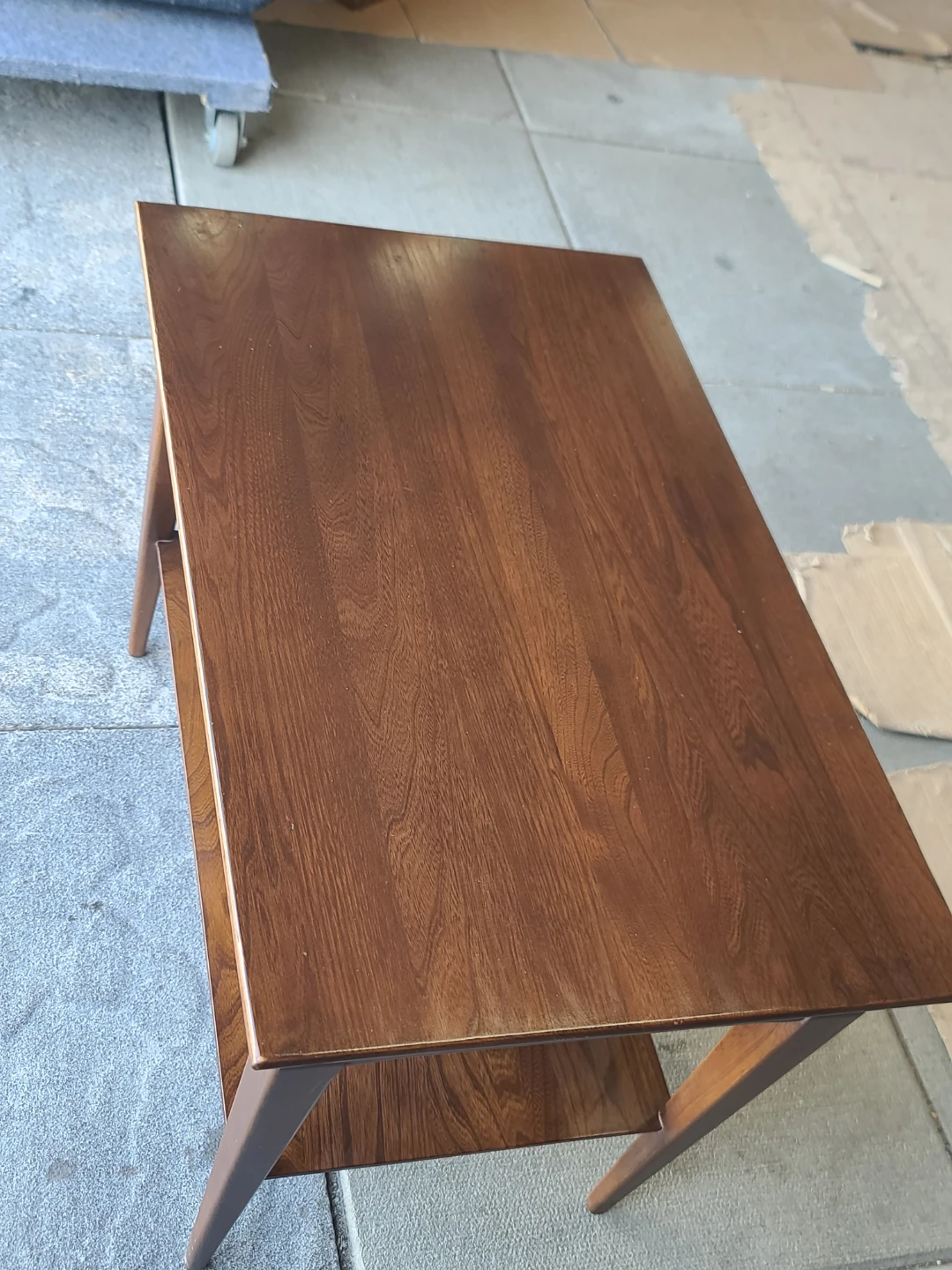 Mid-Century Modern Wood End Table - photo 3