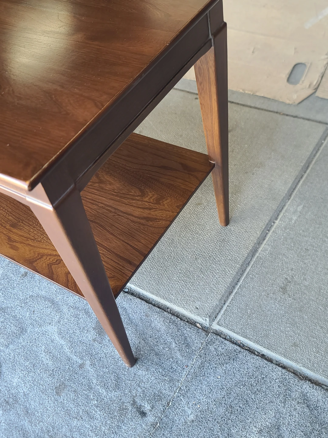 Mid-Century Modern Wood End Table - photo 4