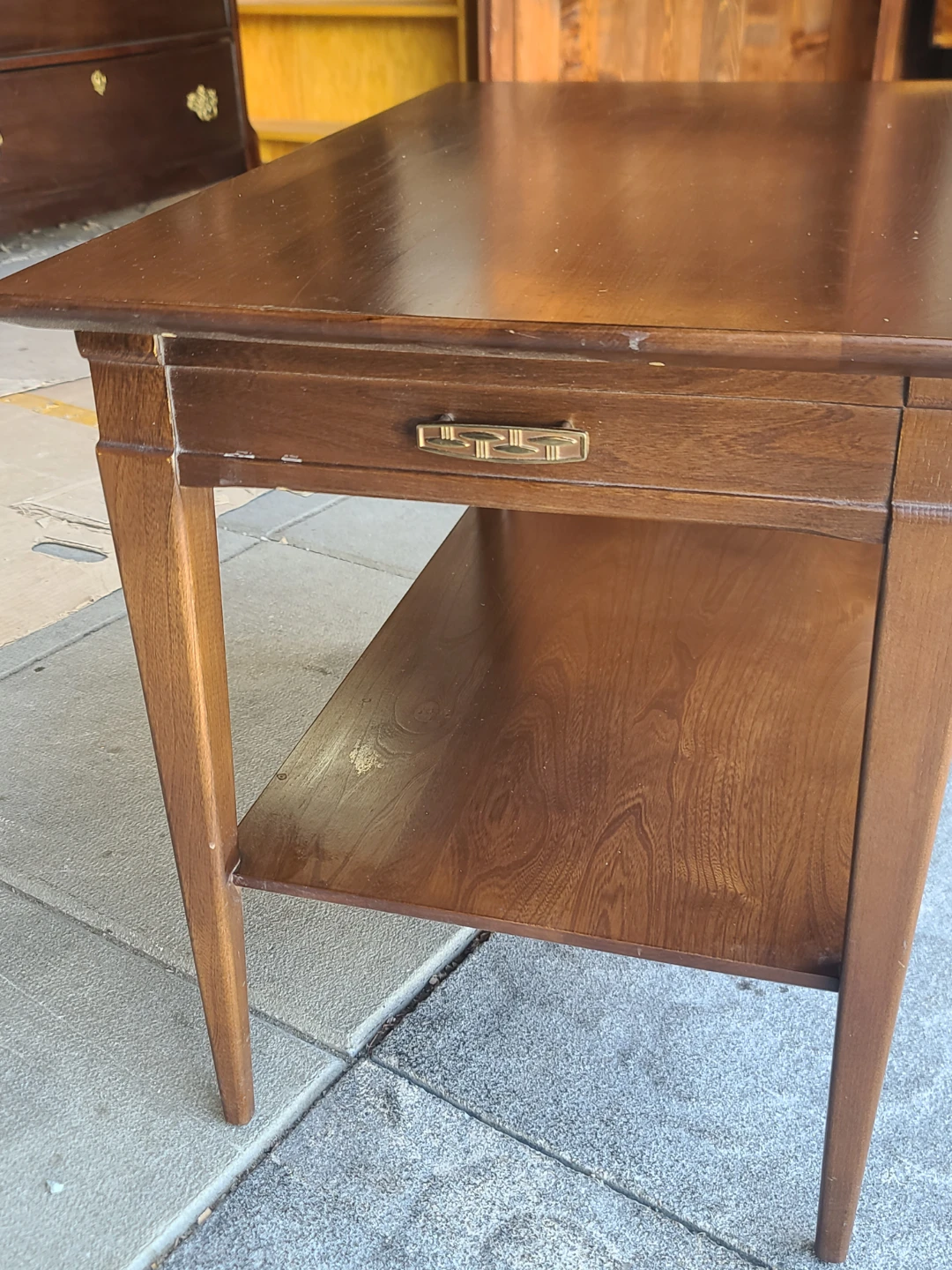 Mid-Century Modern Wood End Table - photo 5