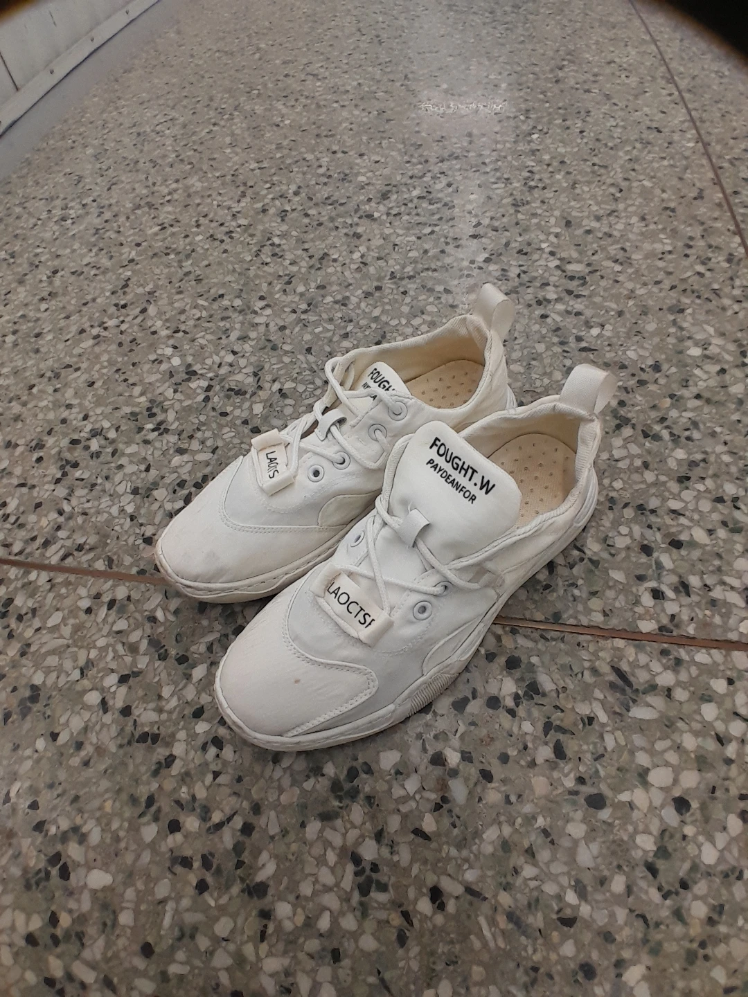 White Canvas Sneakers Original Lacoste  Women's Size 9 - photo 3
