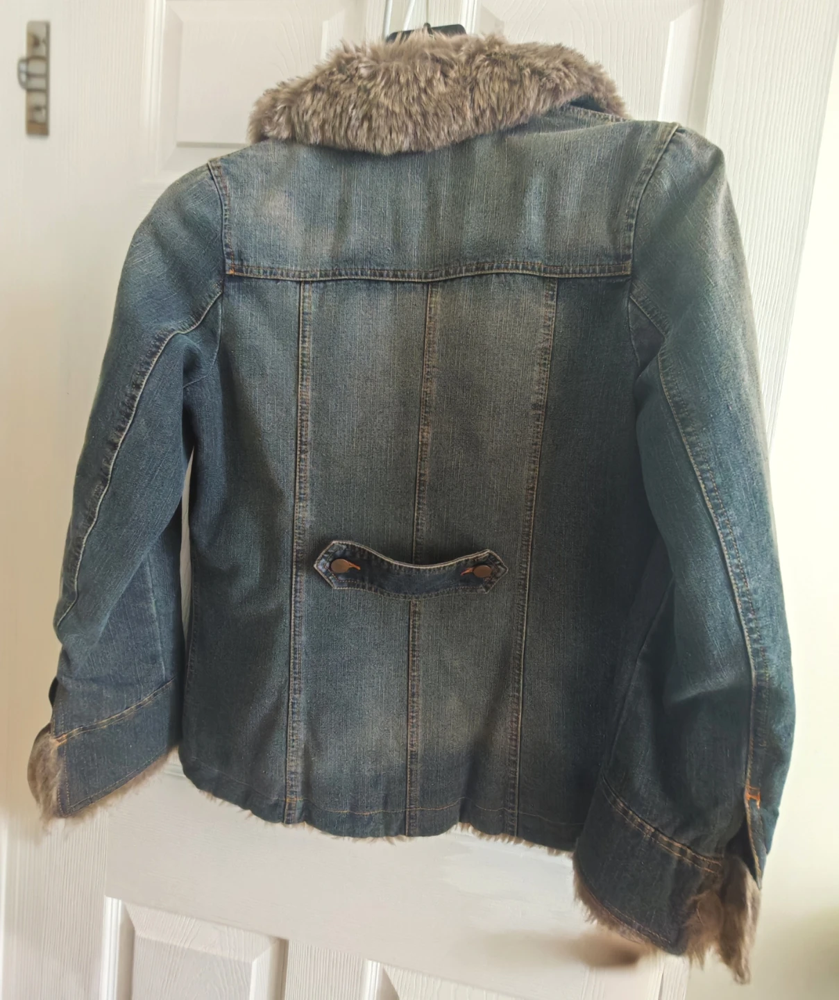 Non Stop Denim Jacket with Faux Fur Trim - photo 4
