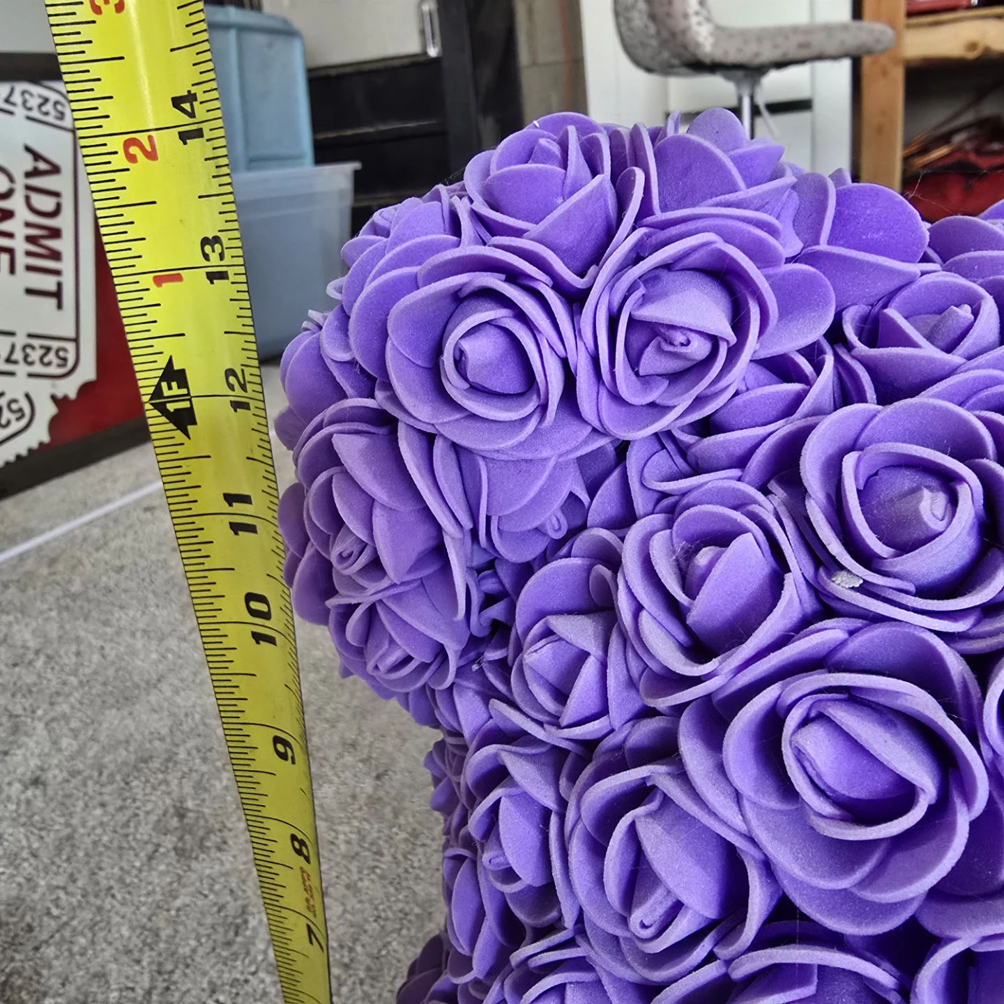 Purple Rose Teddy Bear - photo 4