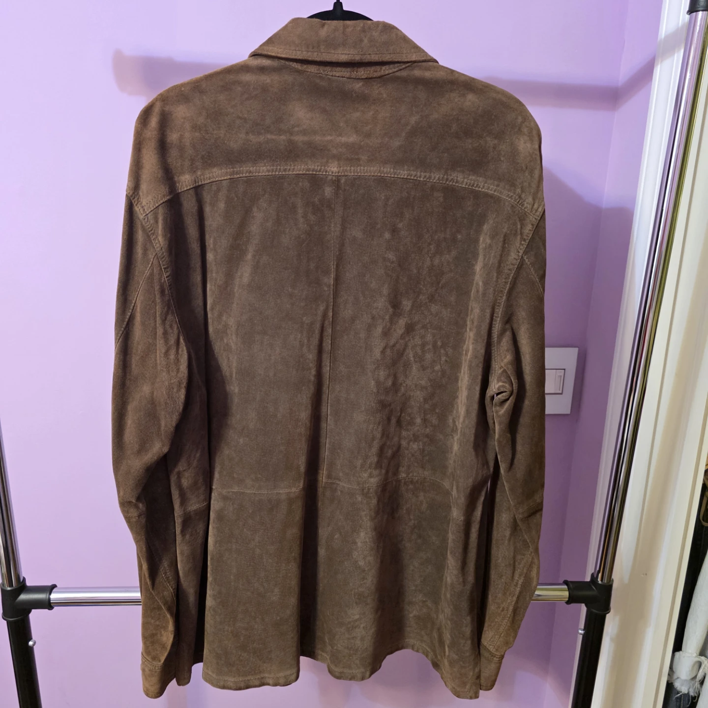 Orvisv Brown Suede Button-Up Shirt size L - photo 5