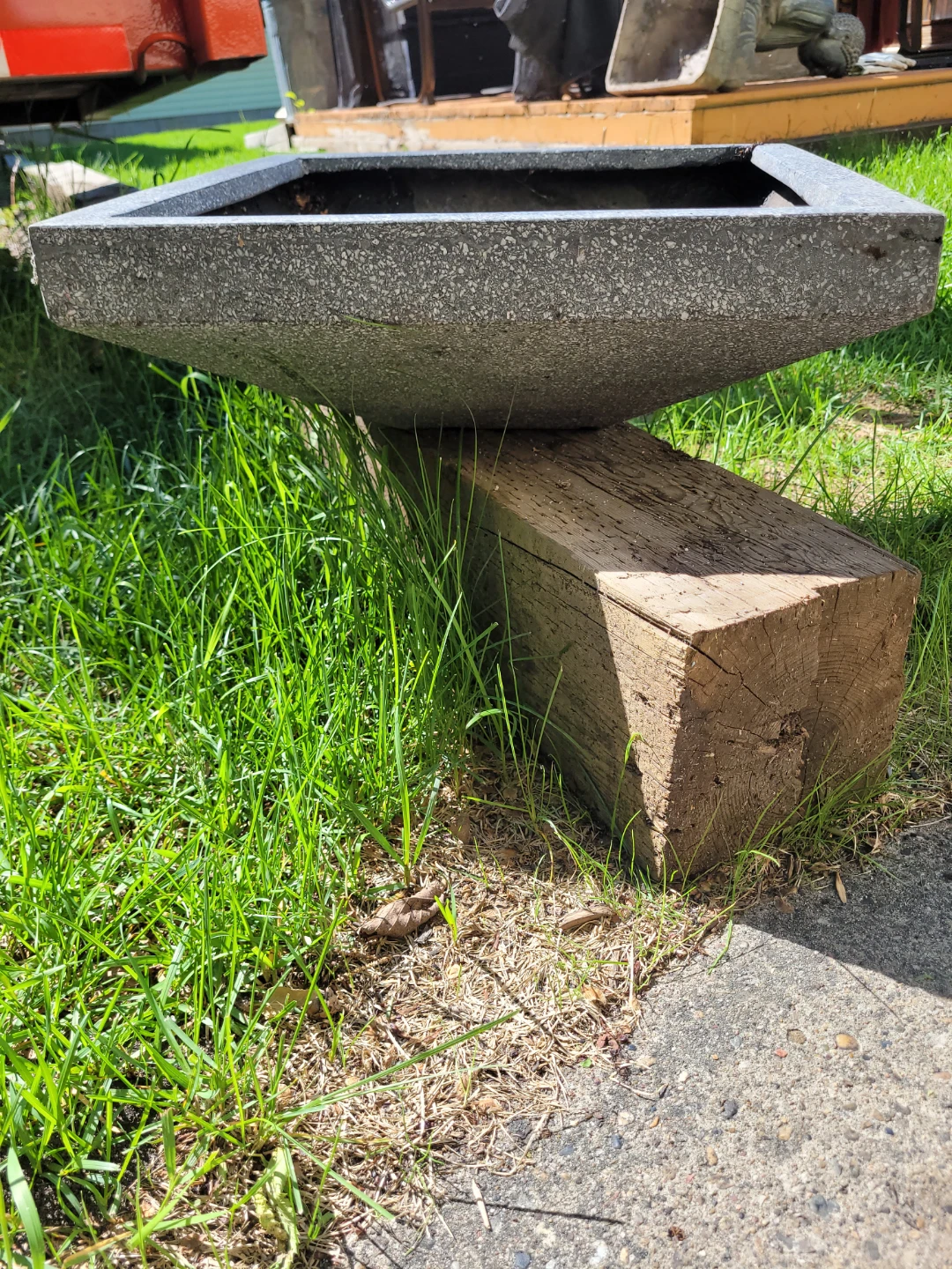 Square Stone Planter