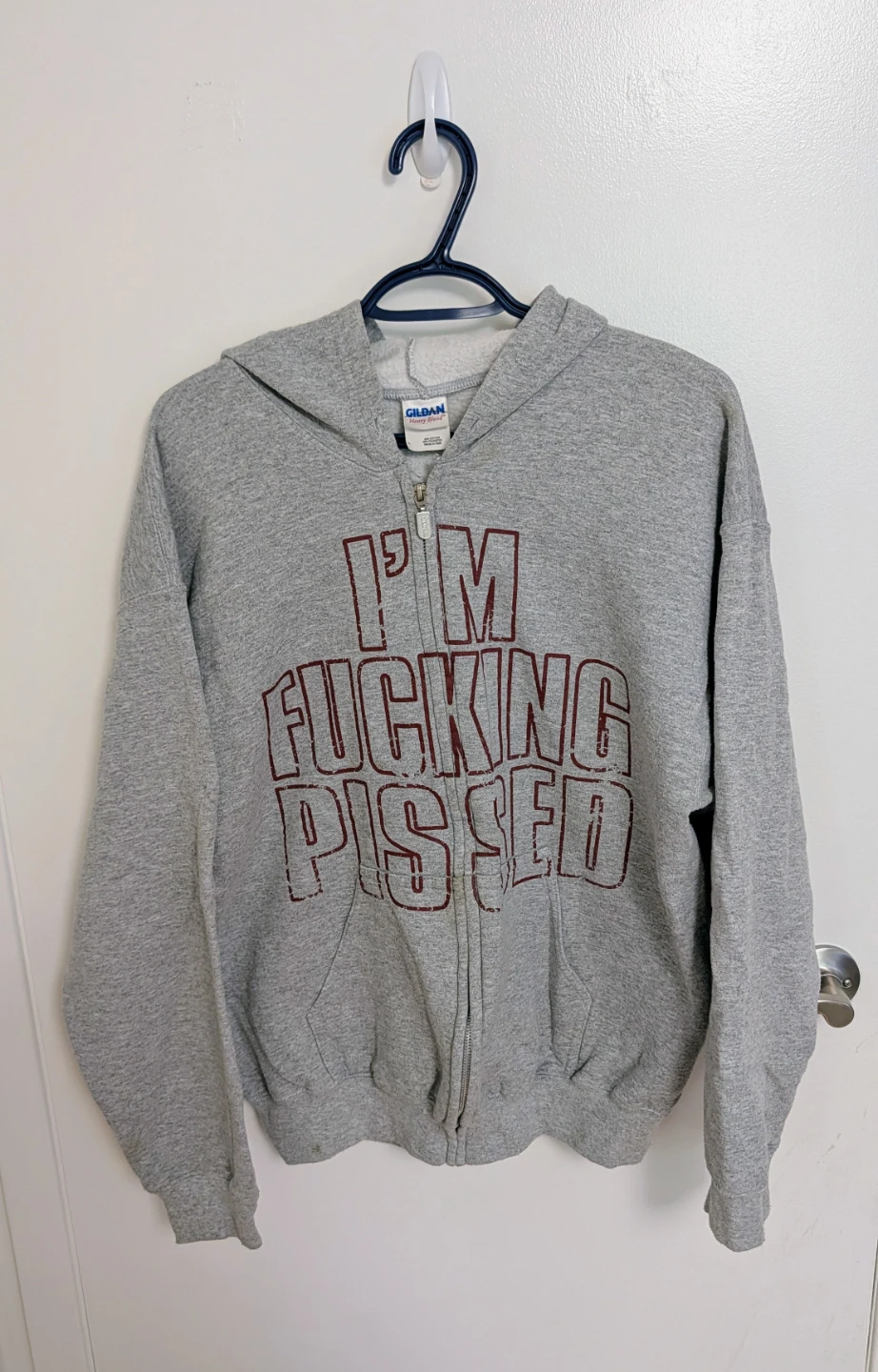 Grey Zip-Up Hoodie The Acacia Strain.- Men's Large