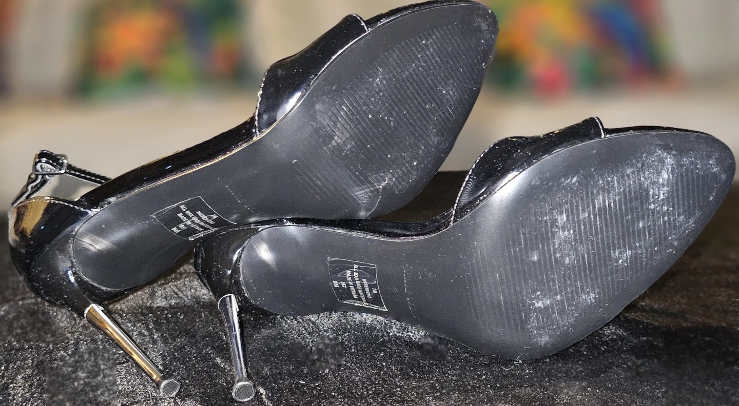 Nine West Black Patent Ankle Strap Heels⚽️ - photo 4