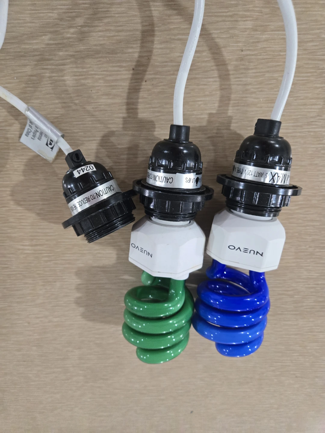 Three Light Bulb Adapters with Bulbs, From Ikea - photo 2