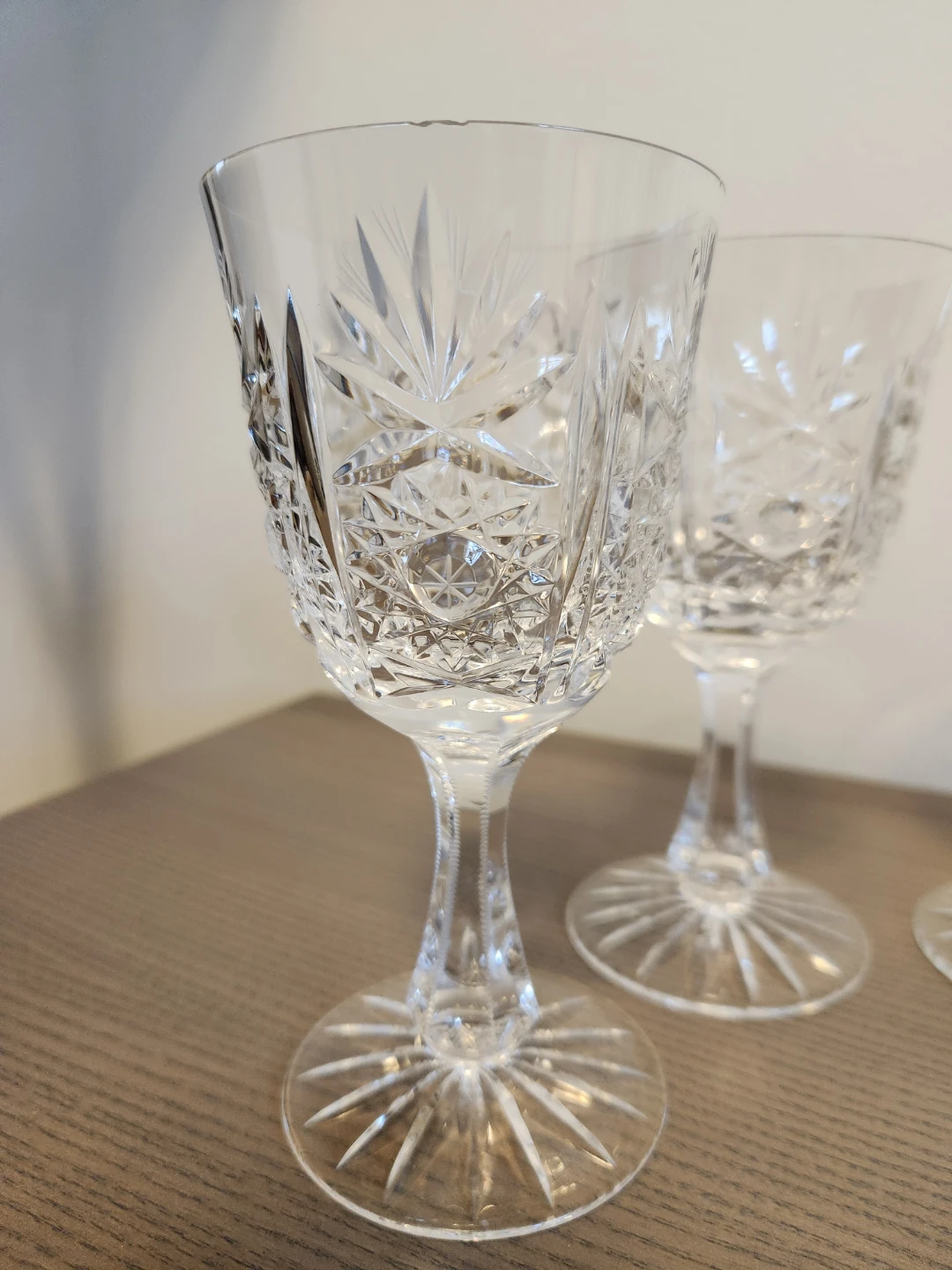 Set of 6 Crystal Wine Glasses - photo 3