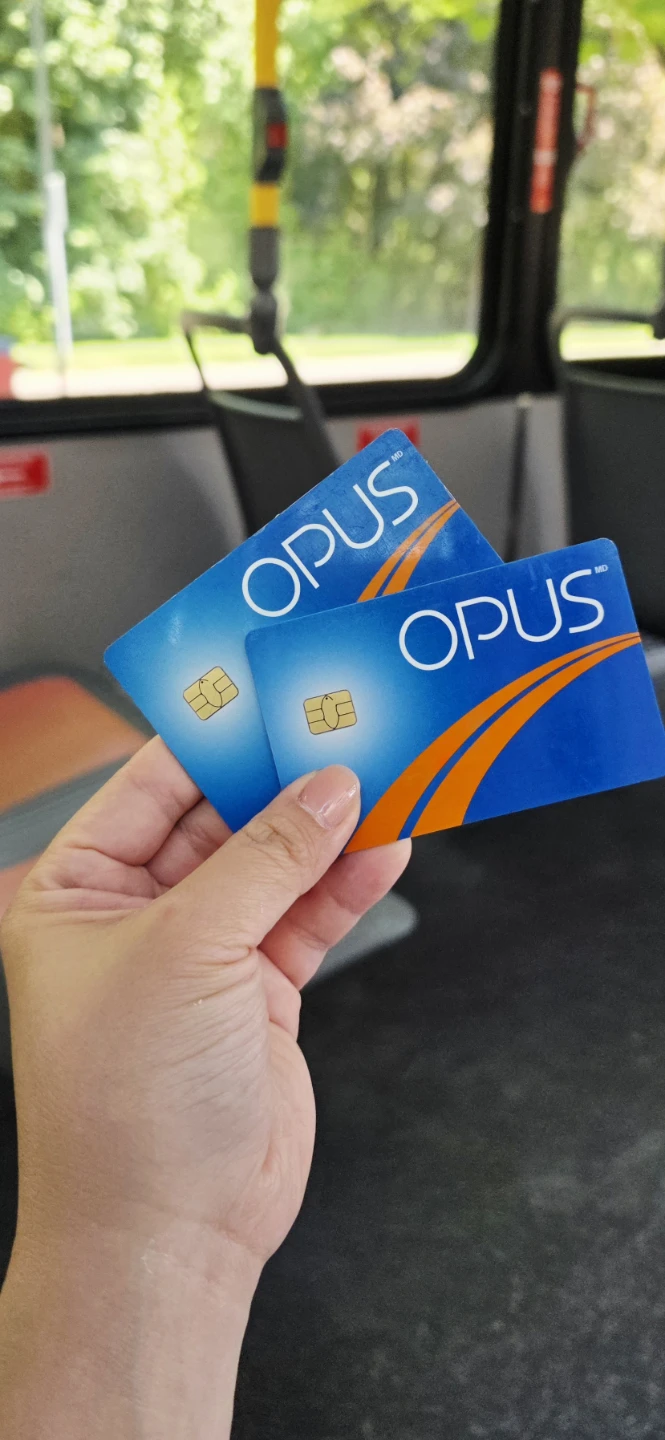 Carte OPUS Card with 5 "All Modes A" trips + 1 EXTRA empty card