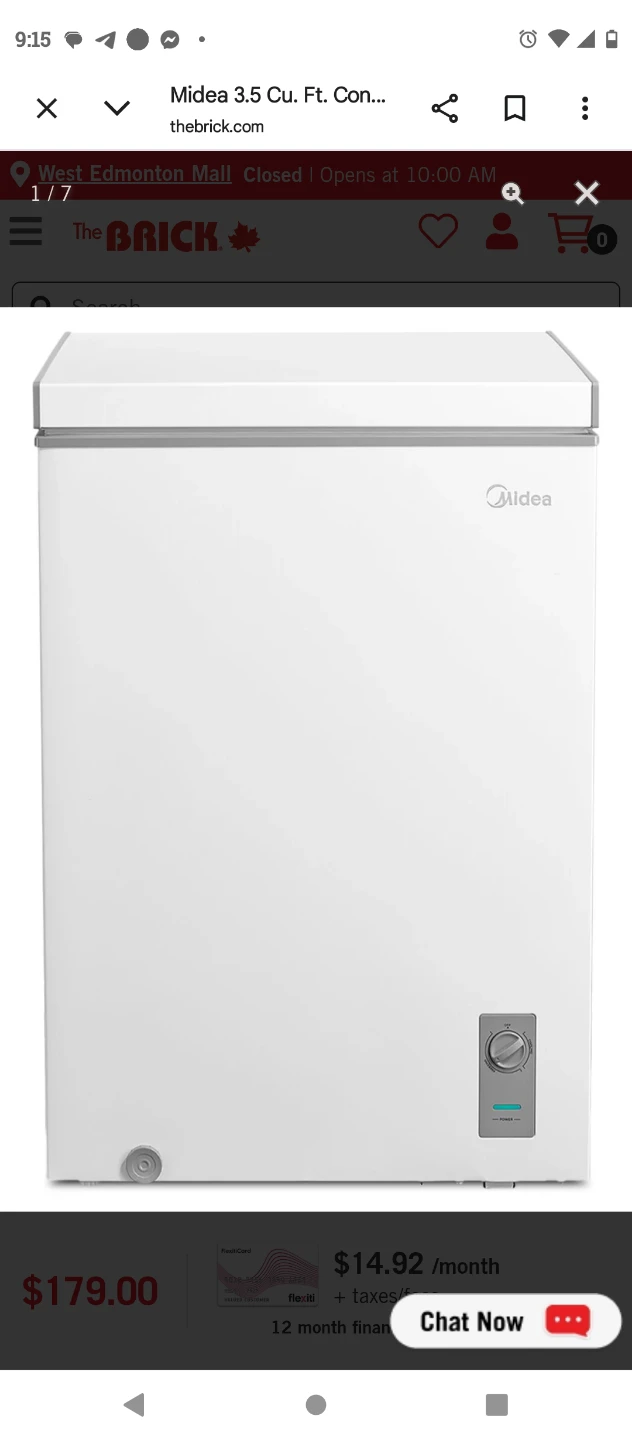 Midea 3.5 Cu. Ft. Chest Freezer - photo 2