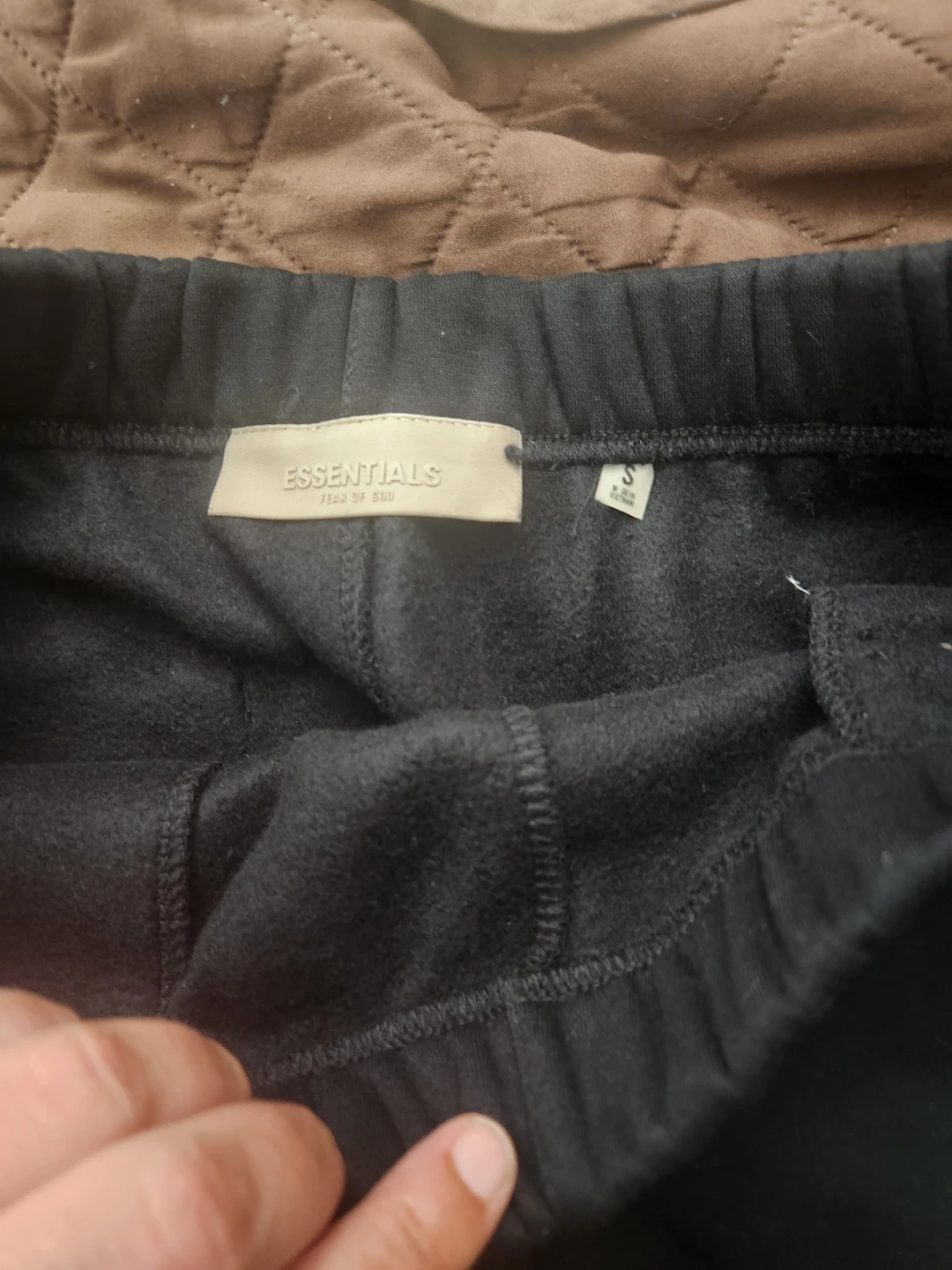Black Essentials Fear of God Sweatpants - photo 4