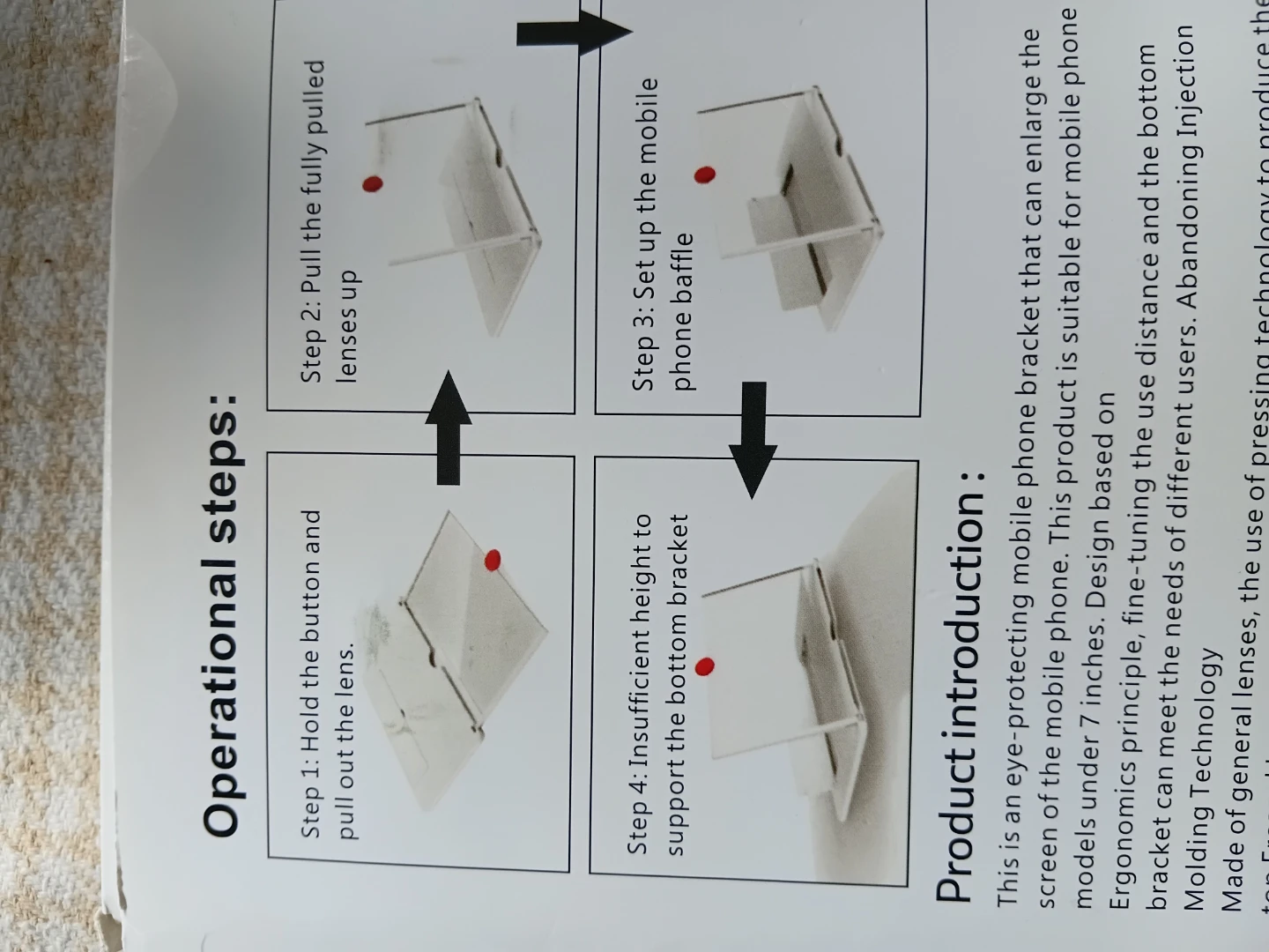 Mobile Phone Video Amplifier Screen Magnifier - photo 3