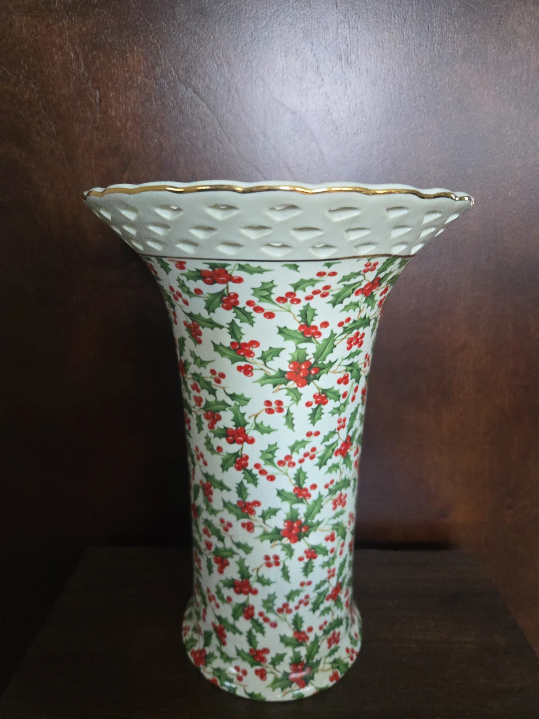 Formalities by Baum Bros Holly Chintz Collection Vase