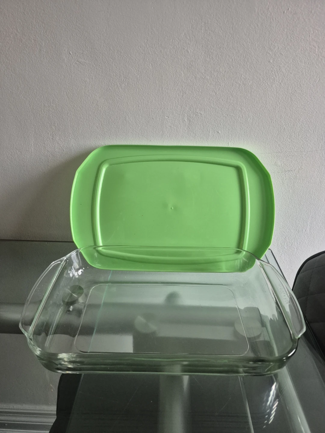 Libbey Glass Baking Dish with Green Lid - photo 2