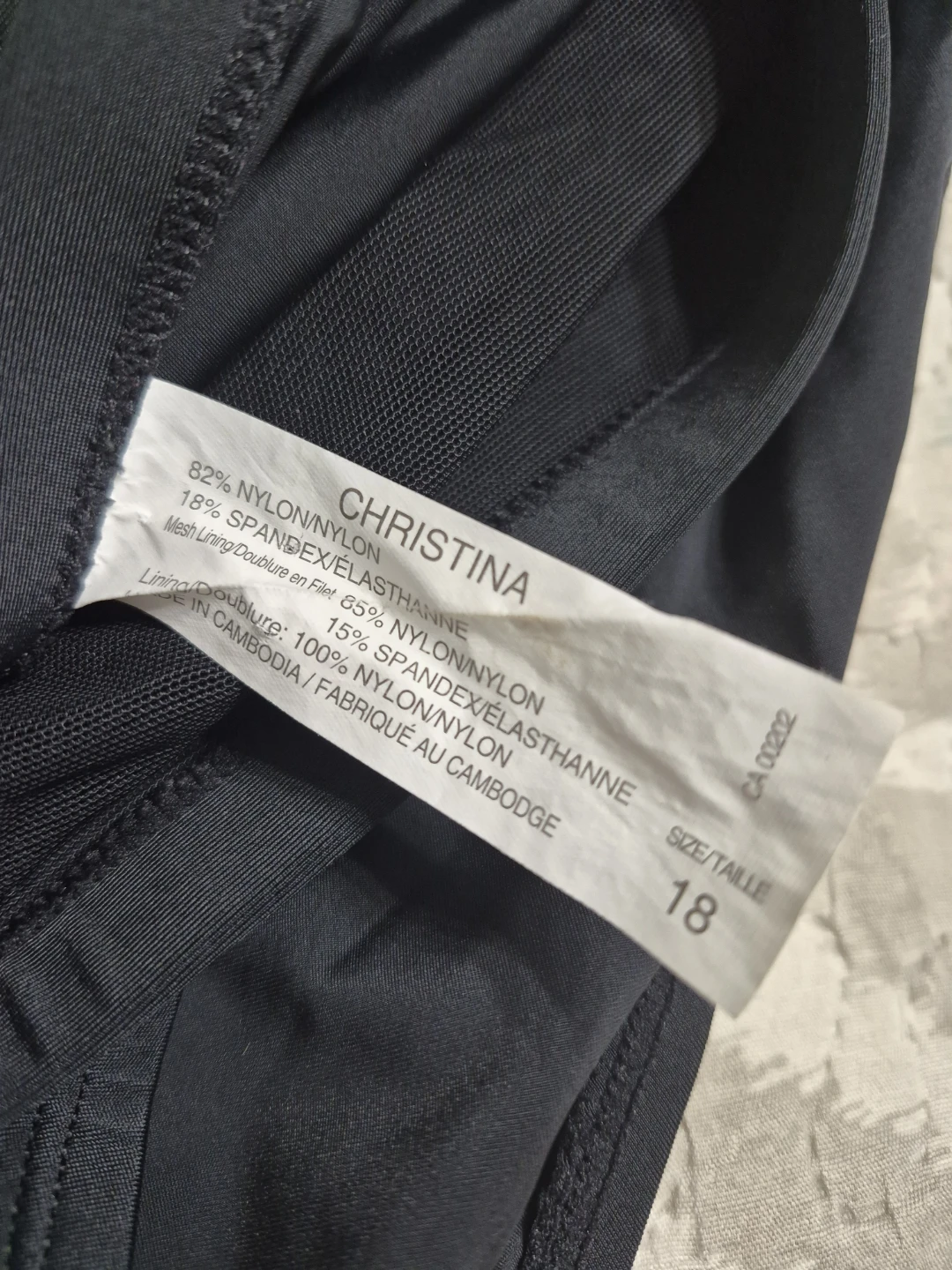 Christina Size 18 Black Ladies Swim Bottoms - photo 3