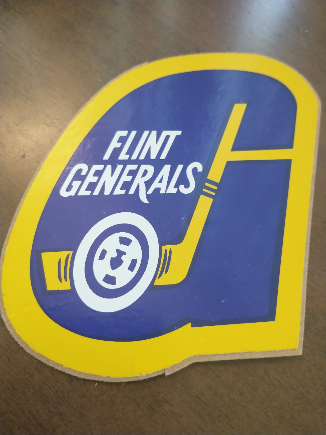 Beautiful, late 80s early 90s Flint Generals hockey sticker