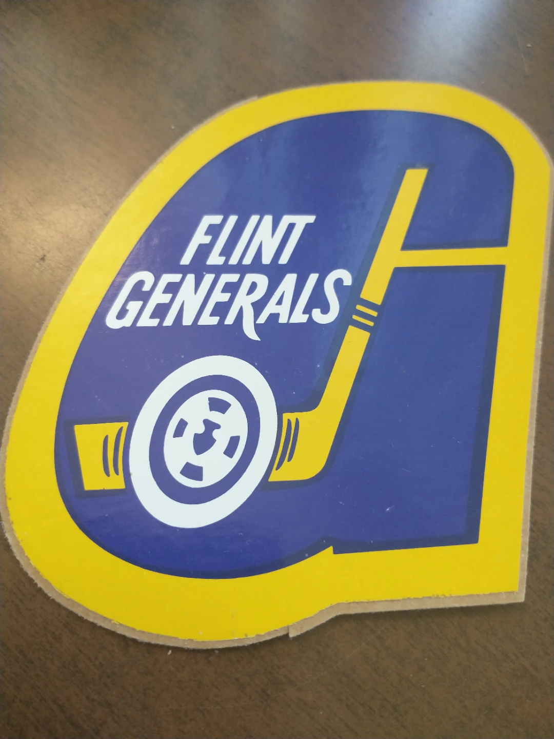 Beautiful, late 80s early 90s Flint Generals hockey sticker - photo 3