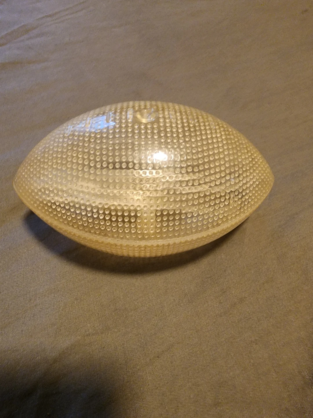 Clear textured mini football