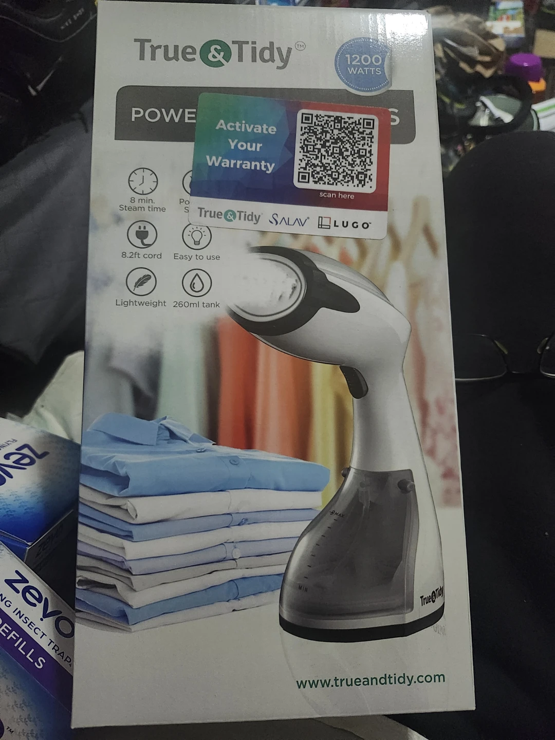 True & Tidy 1200W Handheld Garment Steamer