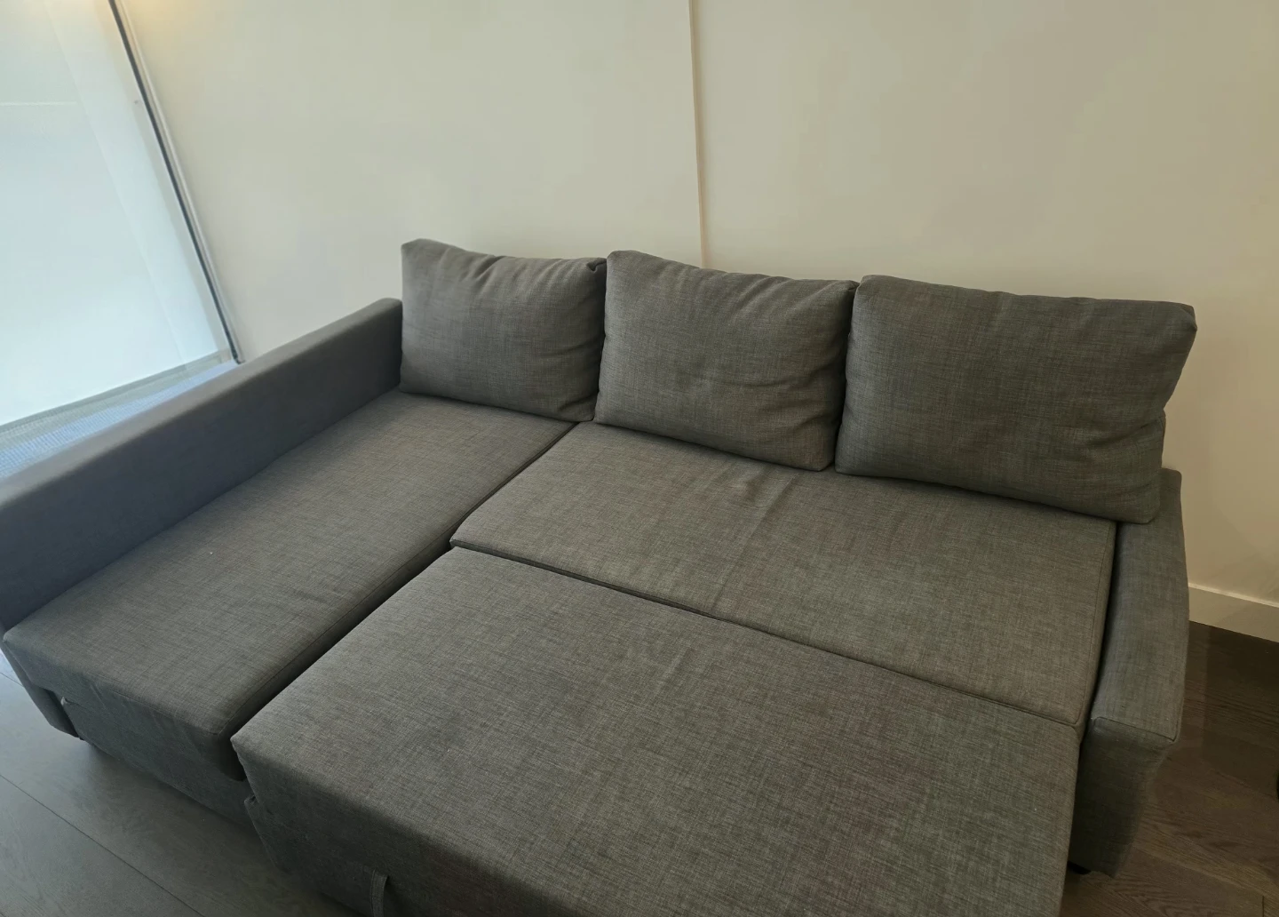 FRIHETEN Corner Sofa-Bed with Storage – Skiftebo Dark Gray - photo 2