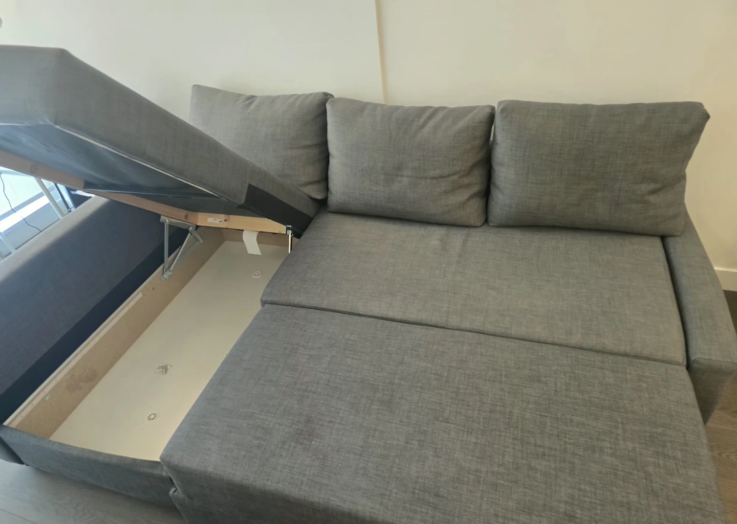 FRIHETEN Corner Sofa-Bed with Storage – Skiftebo Dark Gray - photo 3