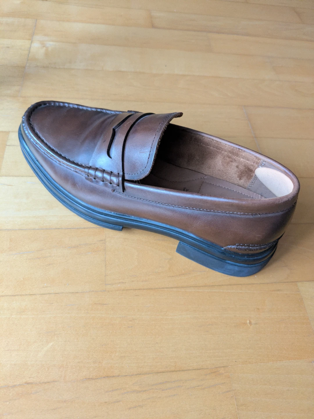 Aldo Brown Leather Loafers - Men's Size 9 - photo 3