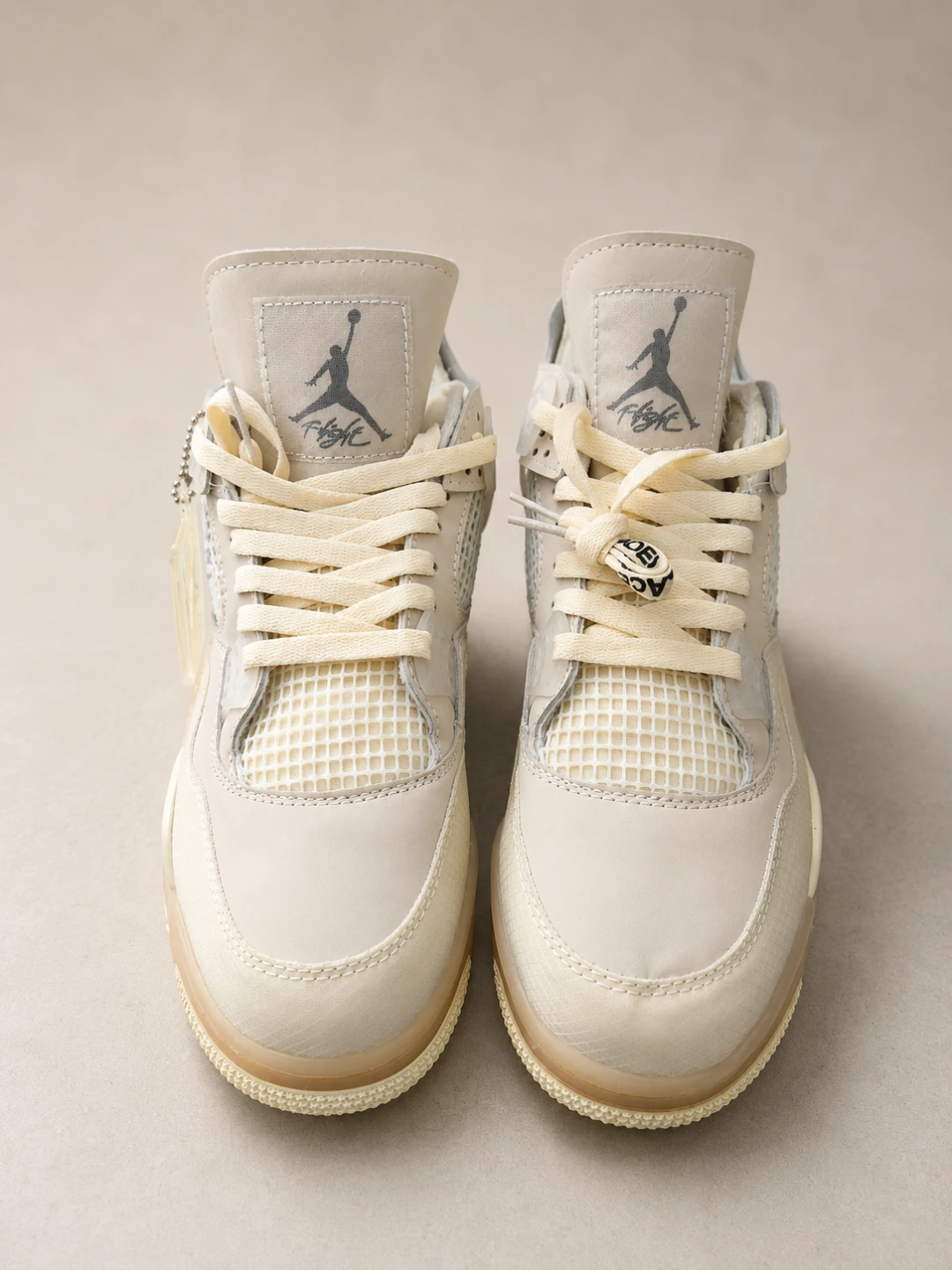 Air Jordan 4 "Off-White" Sail Sneakers