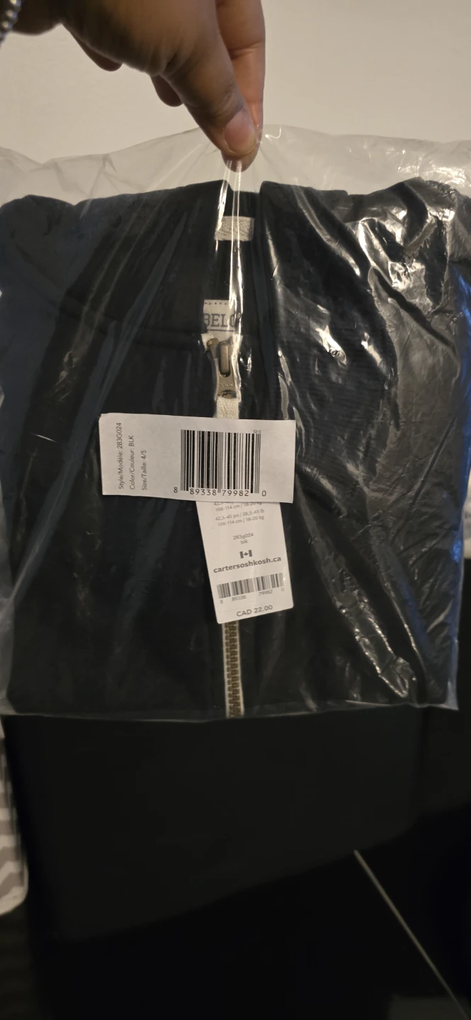 Carter's OshKosh Full Zip Hoodie Black 4/5 - photo 2