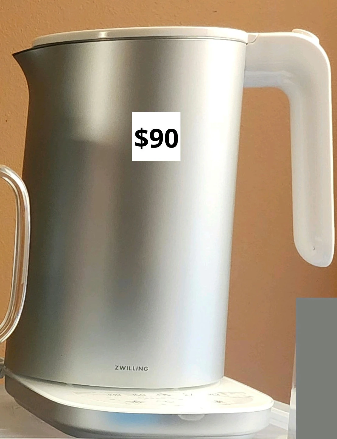 ZWILLING Enfinigy Pro Silver 1.5-L Digital Electric Kettle New !