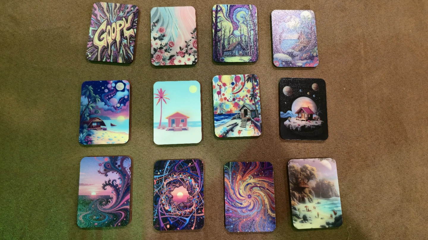 3 for $20 - Collection of unique trippy art magnets