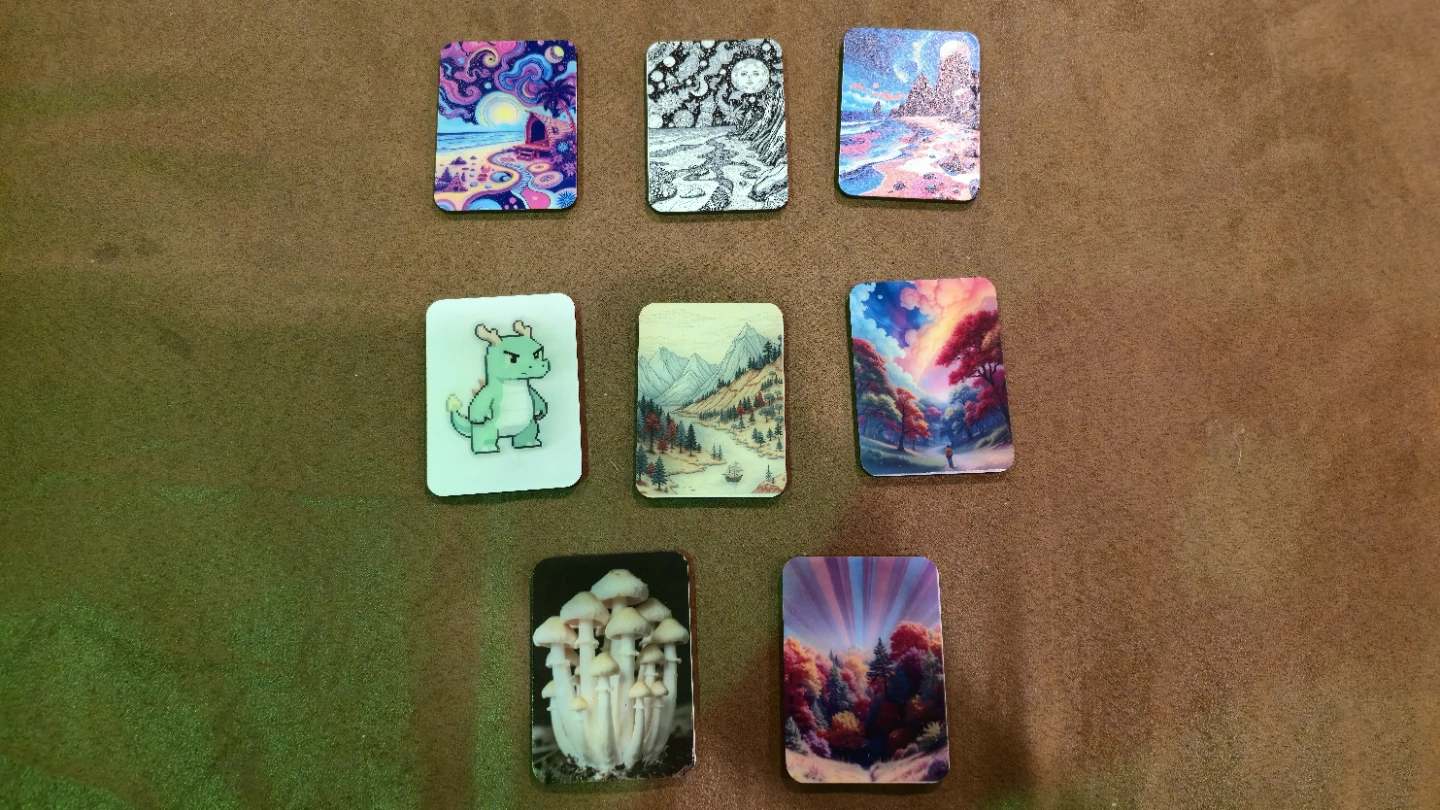 3 for $20 - Collection of unique trippy art magnets - photo 2