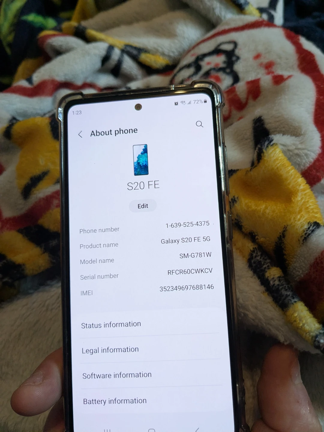 Samsung Galaxy S20 FE 5G Smartphone