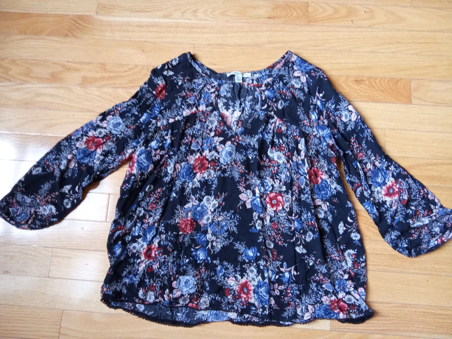 American Eagle Outfitters Floral Blouse - XS/TP - photo 2