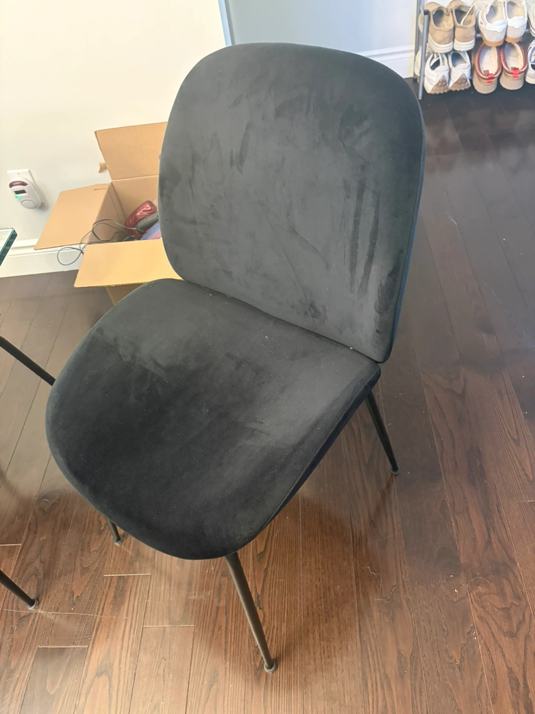 Glass Dining Table with 6 Black Chairs - photo 4