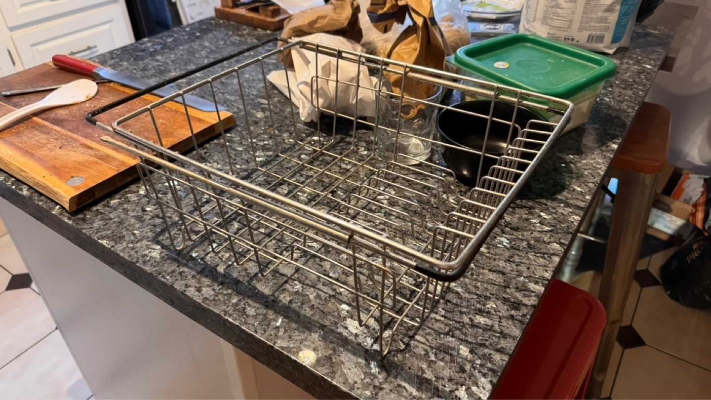 Metal Dish Drying Rack Basket