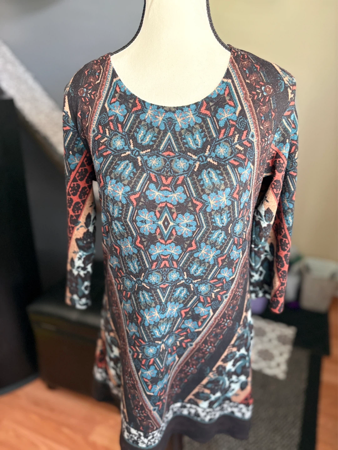 Women's Long Sleeve Tunic Dress