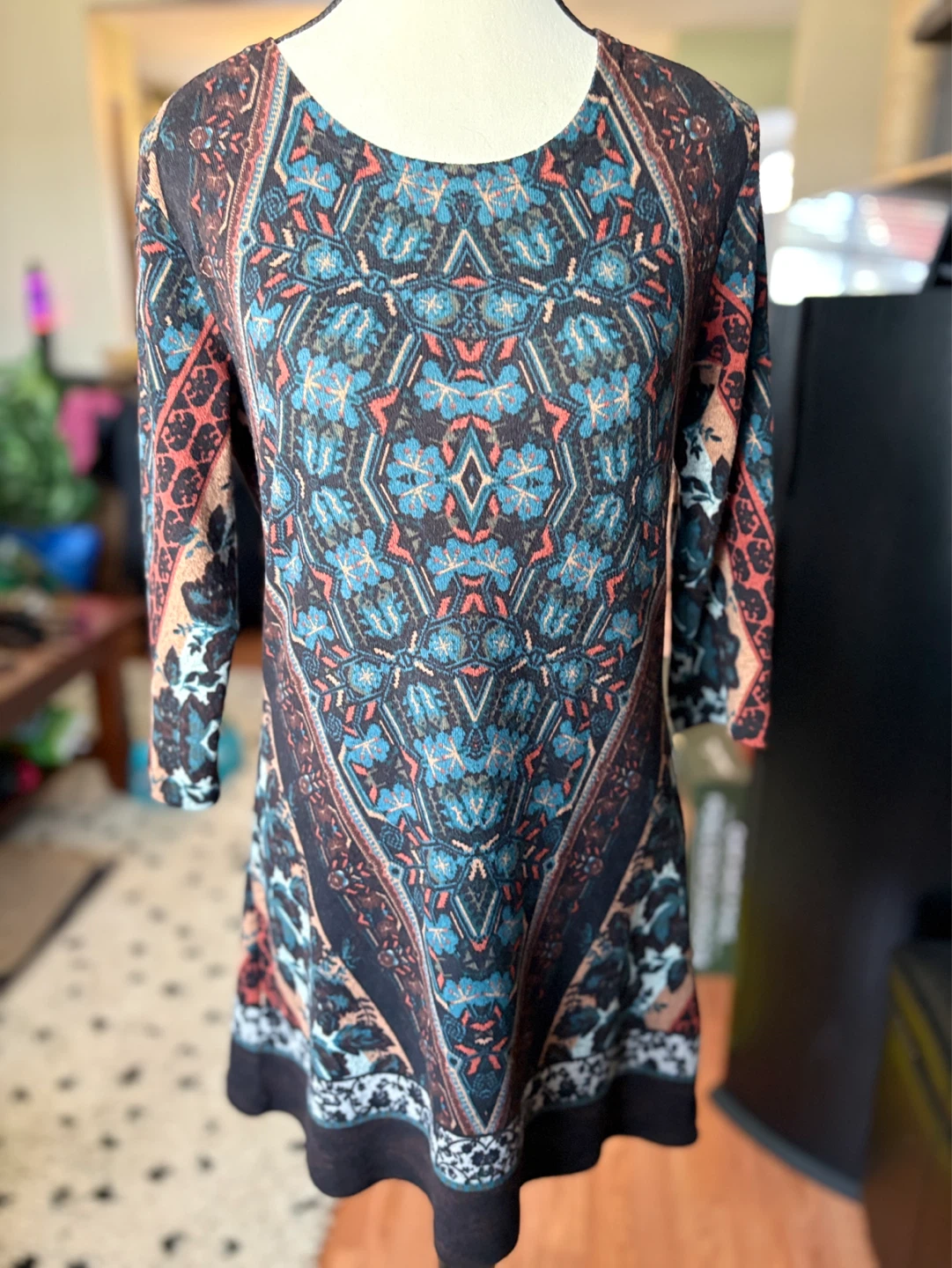 Women's Long Sleeve Tunic Dress - photo 5