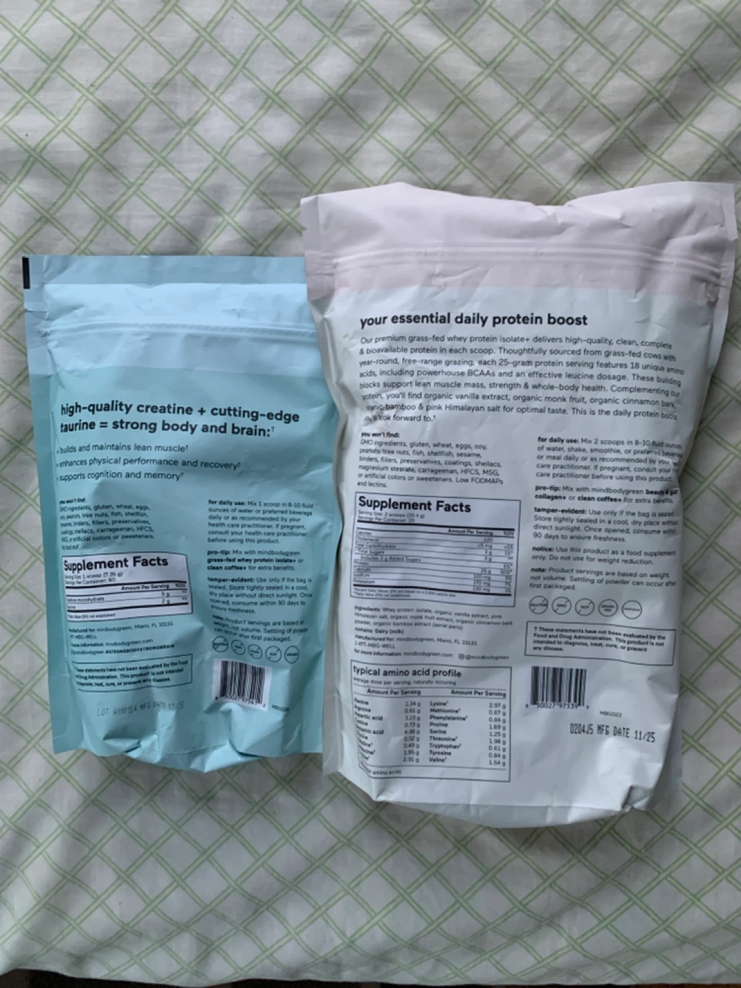 mindbodygreen Creatine With Taurine + Whey Protein Isolate - photo 2